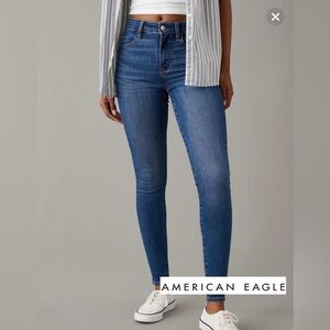 AMERICAN EAGLE New Next Level High-Waisted Jegging Brilliant Dark Blue